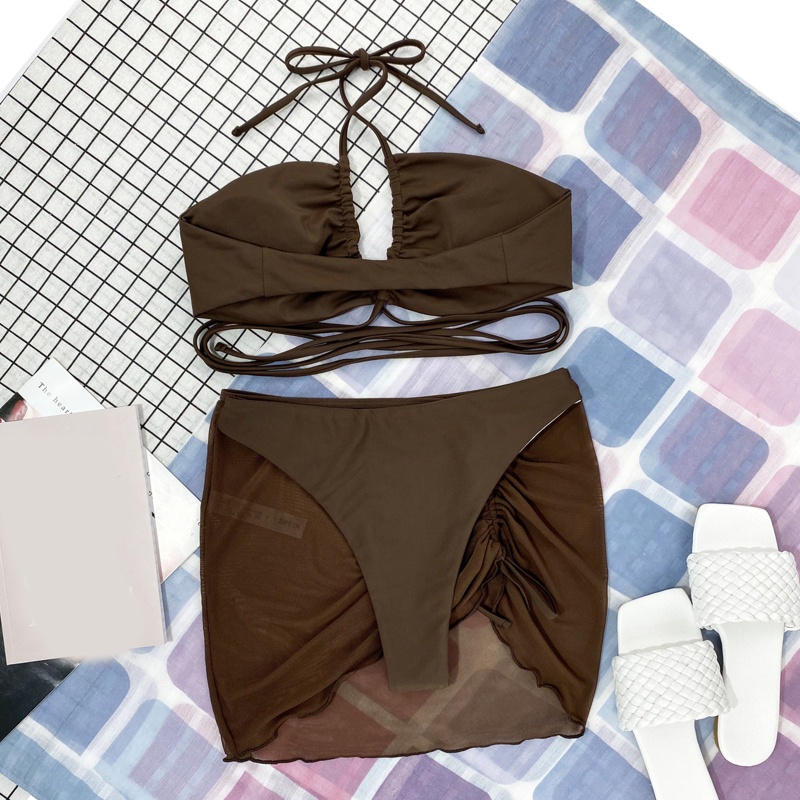 Bikini Cột Dây Lưng Thấp Mềm Mại Quyến Rũ Cho Nữ