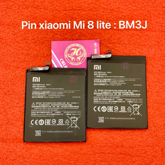 Pin xiaomi Mi 8 lite zin - kí hiệu trên pin BM3J