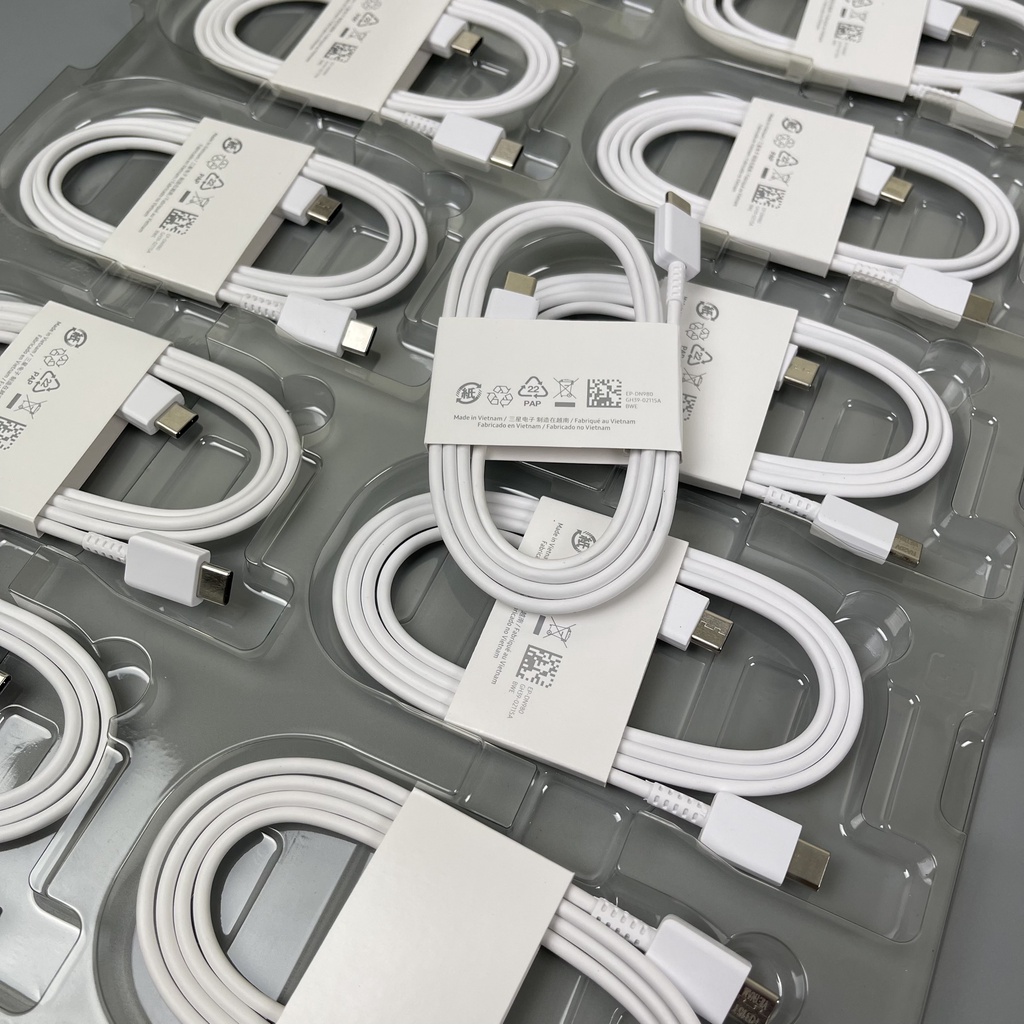 Cáp sạc Samsung S22, S21, Note10, S20, Note 20 25W chuẩn kết nối Type-C to Type-C, Cáp chuyển đổi dữ liệu cho điện thoại
