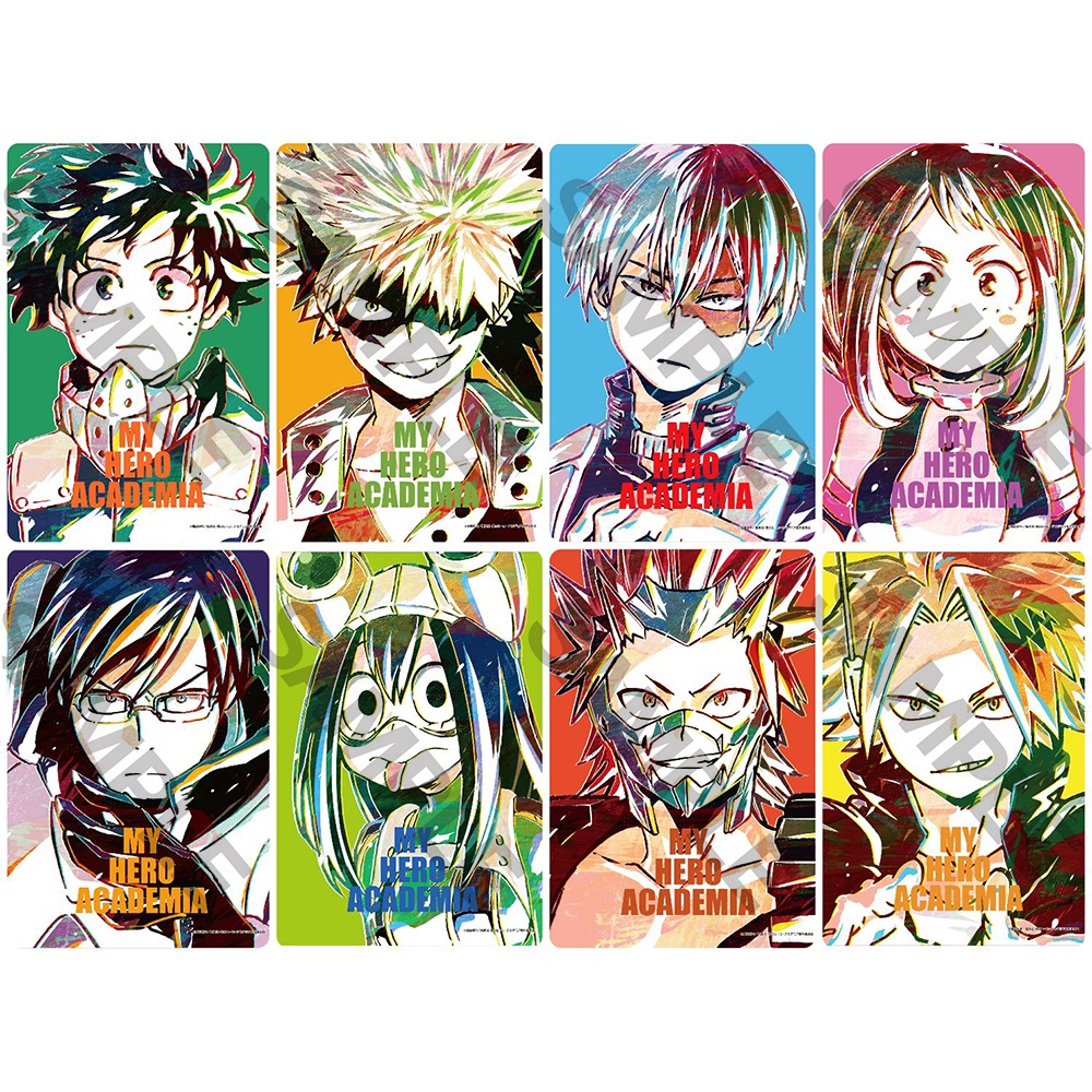 Ảnh card bo góc in hình BOKU NO HERO ACADEMIA ver ANI ART Học Viện Anh Hùng thẻ bo viền 5*8cm anime chibi