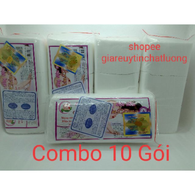 Combo 10 gói khăn giấy khô đa năng baby hiền trang ( quy cách 250gam khoảng 180 tờ )