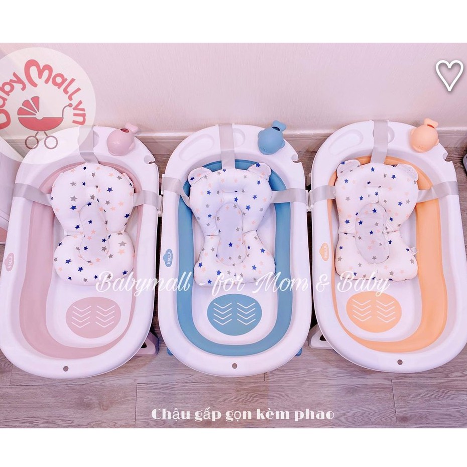 Chậu tắm gấp gọn TẶNG kèm phao xốp 3874