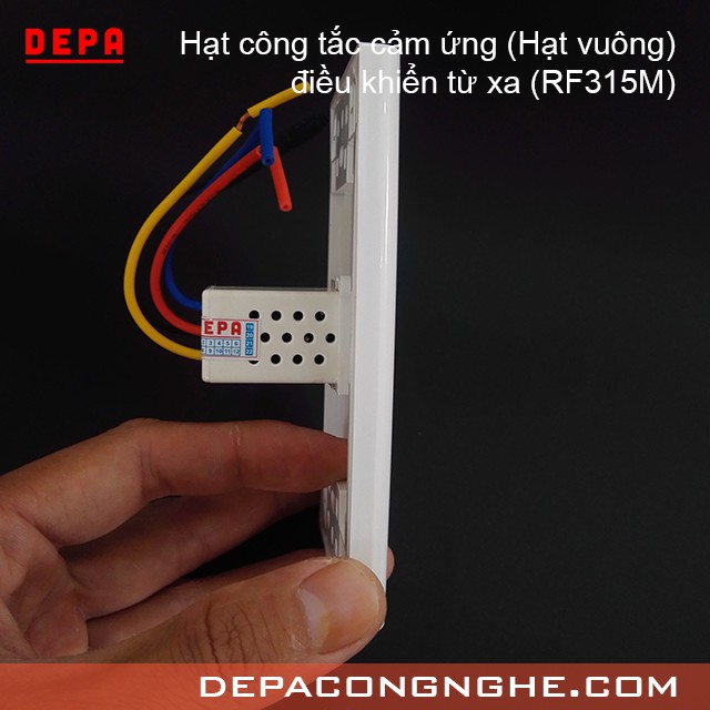 Hạt Công Tắc Cảm Ứng Điều Khiển Từ Xa S168 mặt Sino (RF 315Mhz)