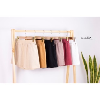 Quần sooc nữ vải LINEN đủ size siêu mát tk by Gác của Tea