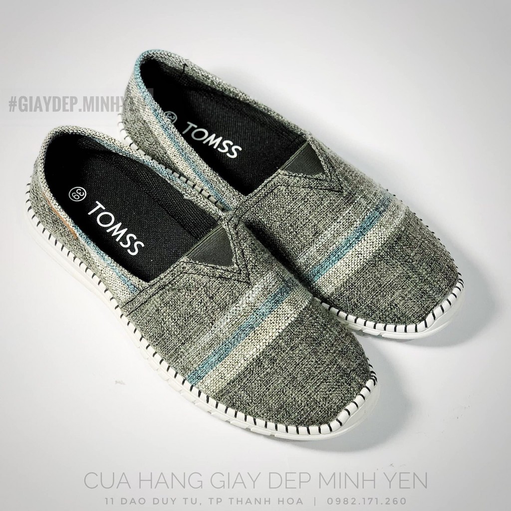 Giày Lười Vải Nam Cao Cấp - Giày Đế Khâu TOMS