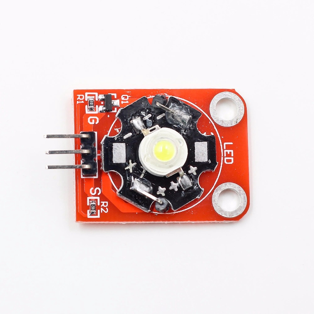 3W High-Power KEYES LED Module with PCB Chassis for Arduino STM32 AVR