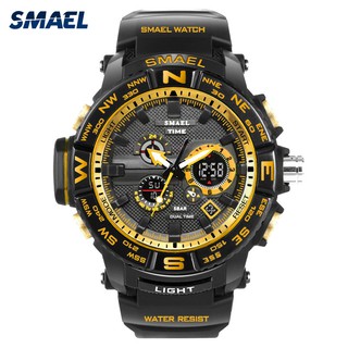 Đồng hồ Nam SMAEL1531 dáng thể thao điện tử thời trang, cá tính mặt Vàng