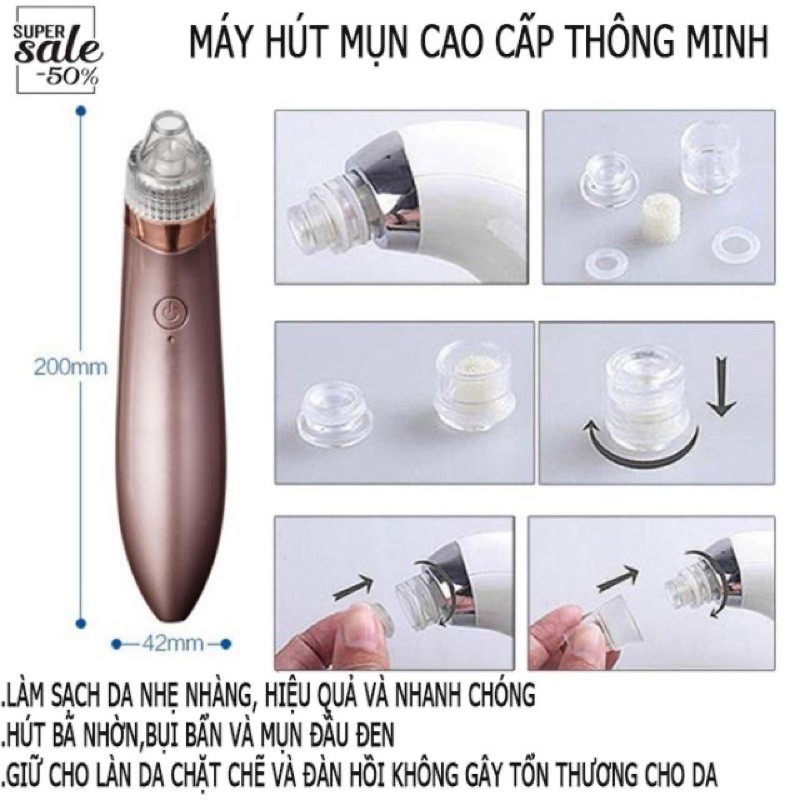 [Chính Hãng]Máy hút mụn/hút dầu chân không/Sáng sạch da/Beauty skin