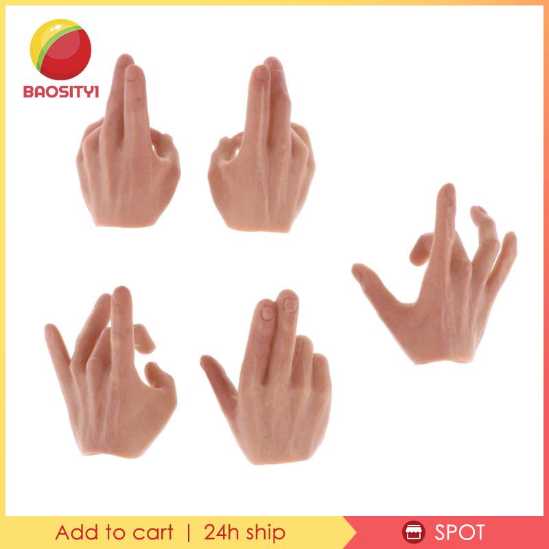 Bộ 5 Mô Hình Bàn Tay Nam Giới Bằng Lúa Mạch 1 / 6 DML HT PH 12 ''