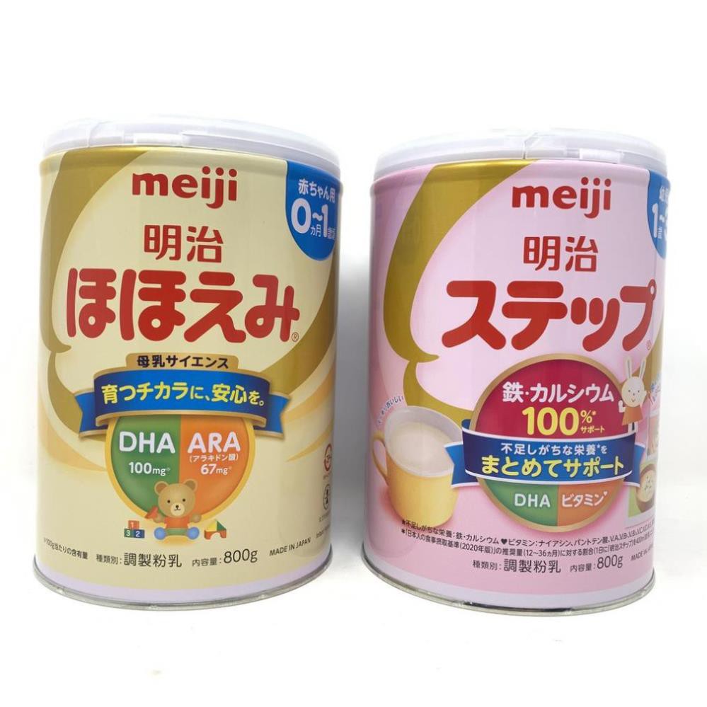 Sữa Meiji nội địa Nhật Sữa bột Meiji lon 800gr + sữa thanh Meiji 24 thanh