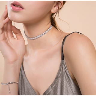 Vòng cổ choker đá sát cổ sang chảnh - D279
