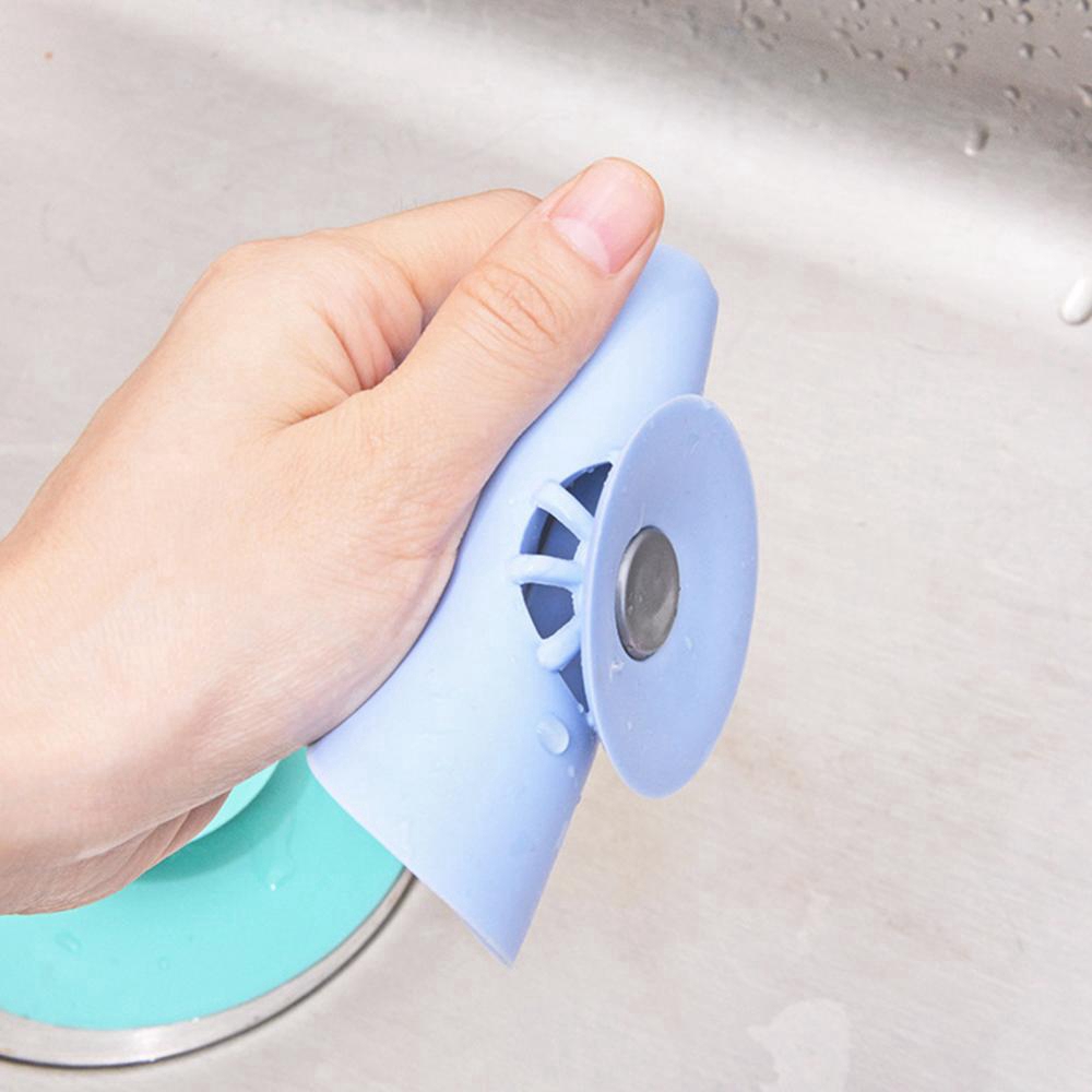 Nắp silicon đậy lỗ thoát nước bồn rửa chén/nhà tắm tiện lợi