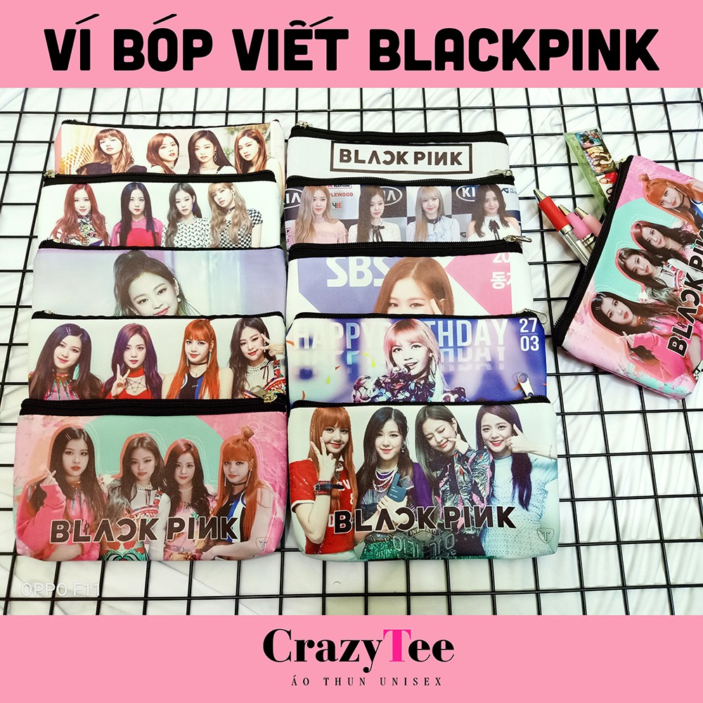 Ví đựng bút bóp viết da Blackpink Kpop