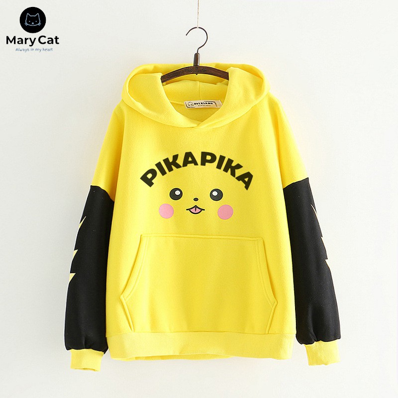 Áo Hoodie PIKACHU Thời Trang Unisex Phong Cách Nhật Bản | BigBuy360 - bigbuy360.vn