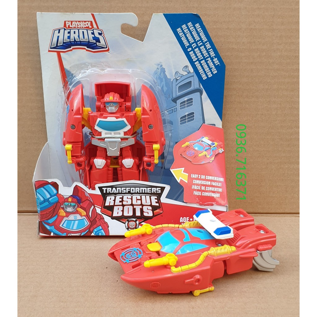 Robot Biến Hình Xe Cứu Hỏa 1 Bước Cho Bé  Transformers Rescue Bots