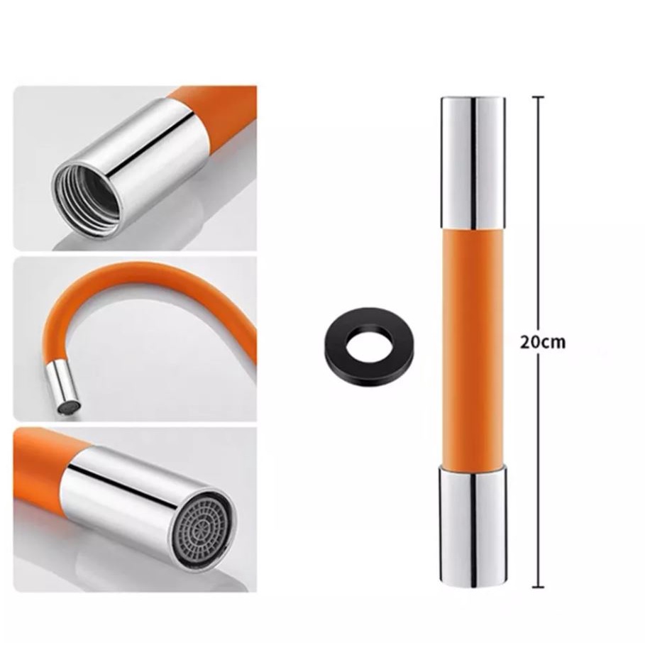Đầu nối dài CAM cho vòi hồ, vòi nhà tắm thông dụng chất liệu silicon cao cấp, an toàn, linh hoạt, dễ sử dụng