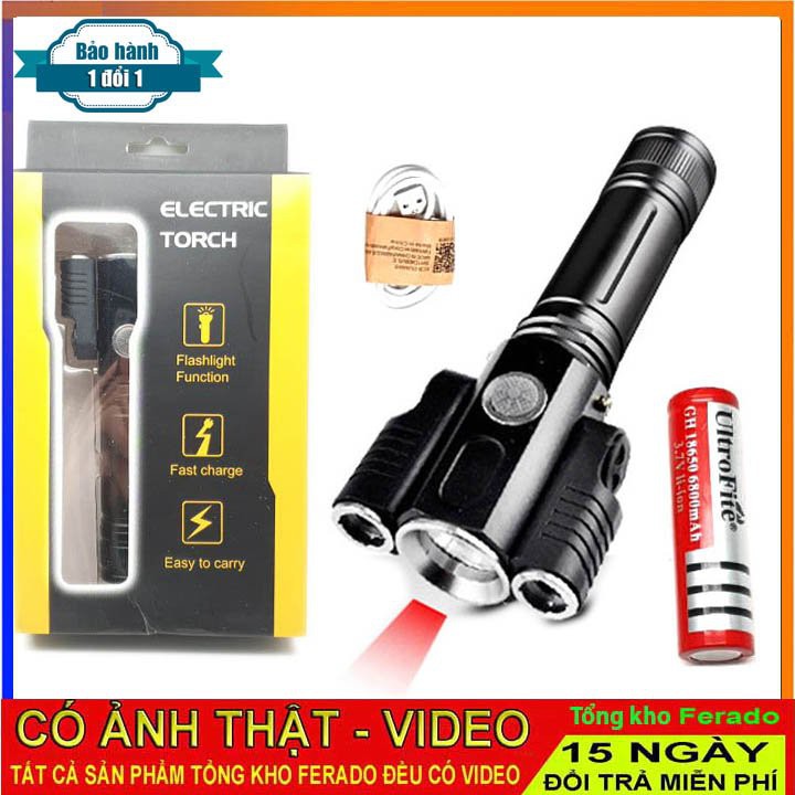 Đèn pin cầm tay 3 bóng siêu sáng