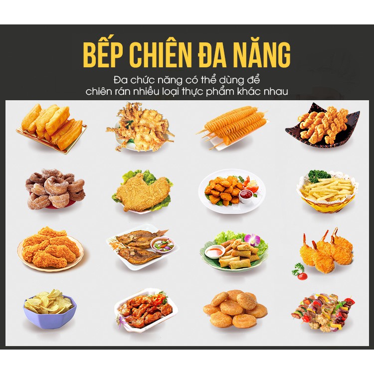 Bếp chiên , nhúng công nghiêp NEWSUN 12L chiên rán số lượng lớn