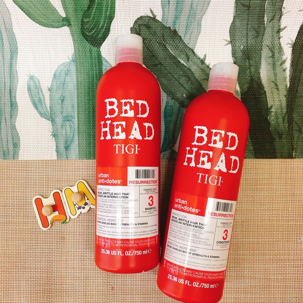 Dầu gội xả TIGI BED HEAD đỏ ❤Cam kết 100% chính hãng❤ phục hồi tóc cấp độ 3