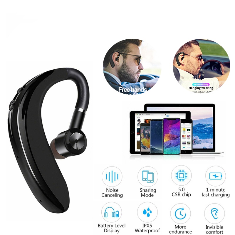 Tai nghe không dây 5.0 Móc Vành Tai Có Micro Tiện Dụng