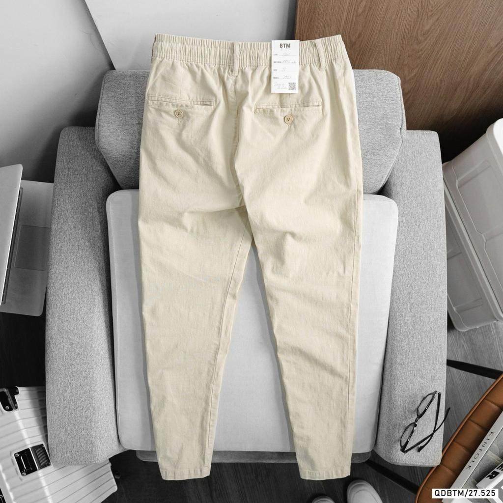 Quần Đũi Dài Nam Bentino, Chất liệu vải đũi co dãn thoáng mát, form slimfit, hàng VNXK - DB41