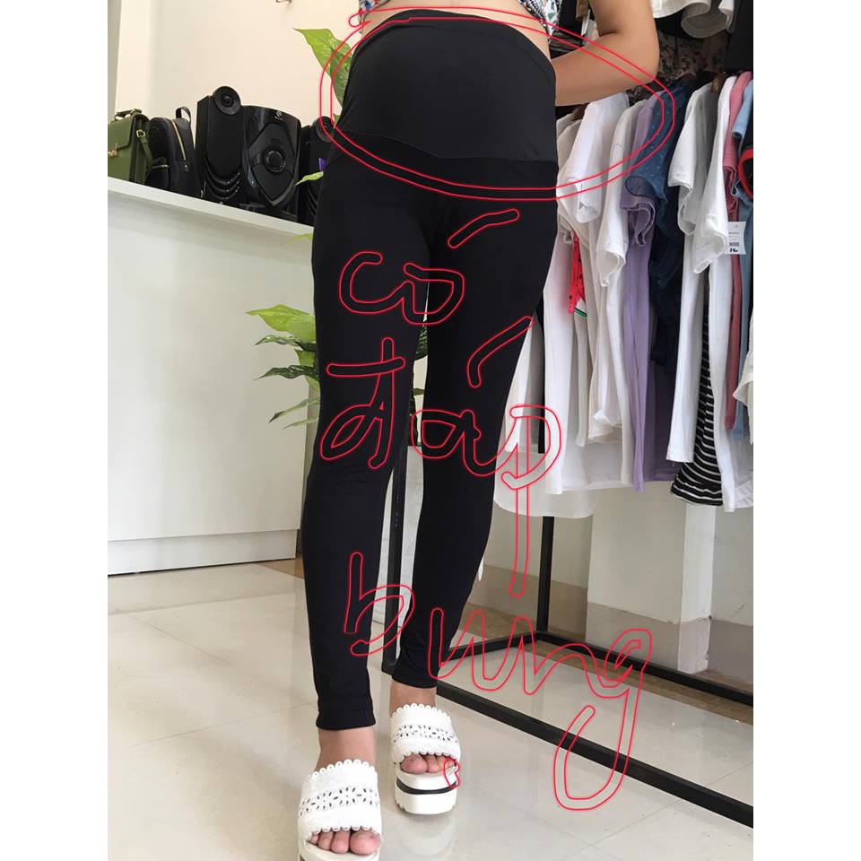 Quần legging bầu đáp , có túi cơi