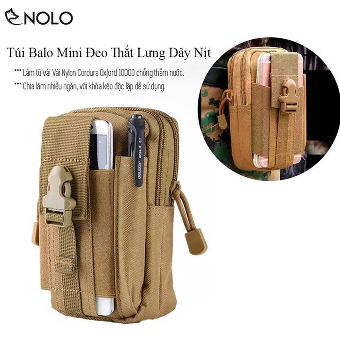 Túi Balo Đeo Dây Nịt Model BTN01 Chất Liệu Vải Nylon Cordura Oxford 1000D Chống Thấm Nước Độ Bền Cao