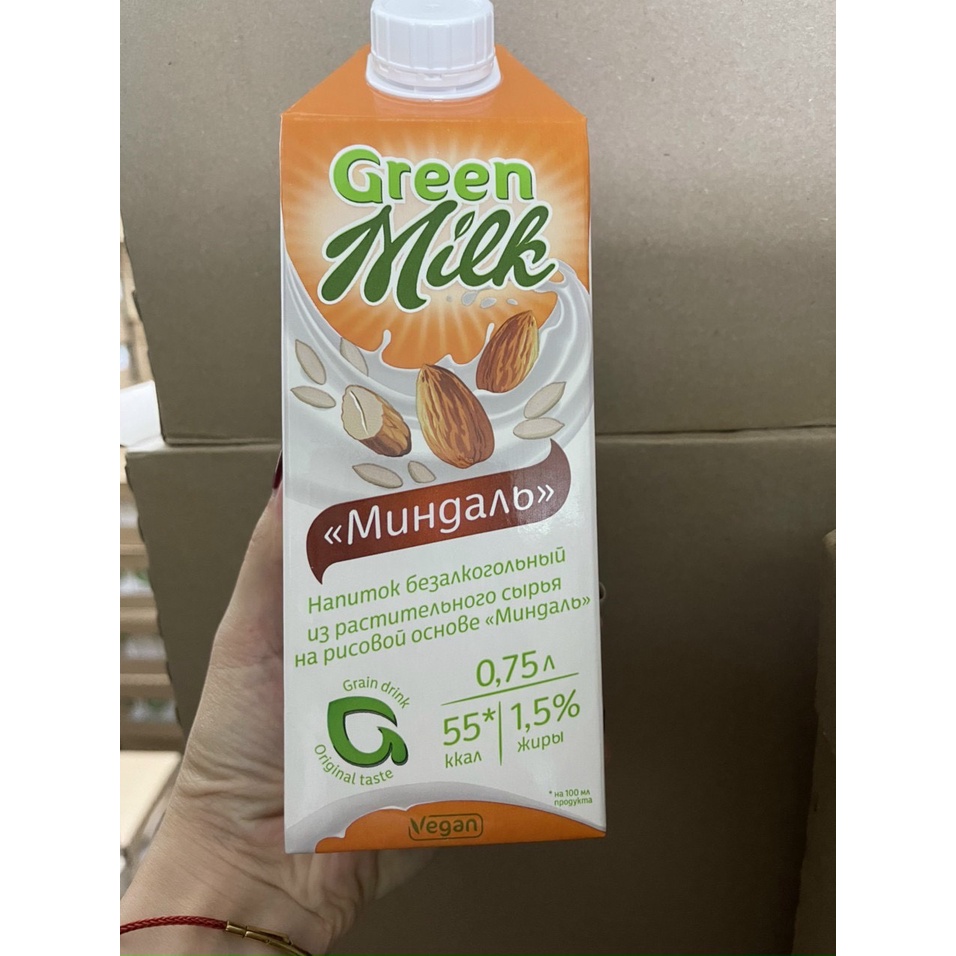 Sữa hạt không đường vị hạnh nhân 0,75L