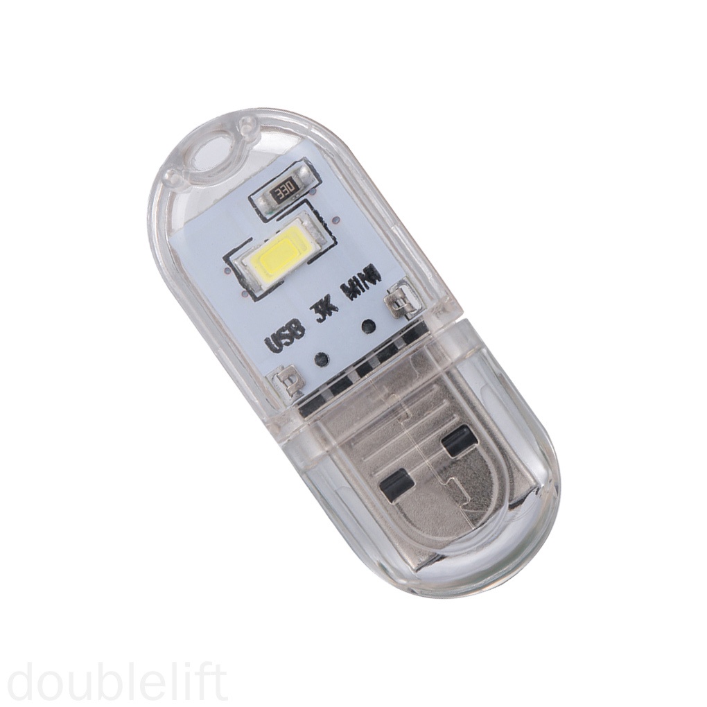 Đèn LED đọc sách cổng USB cỡ nhỏ bằng nhựa dùng gõ bàn phím máy tính