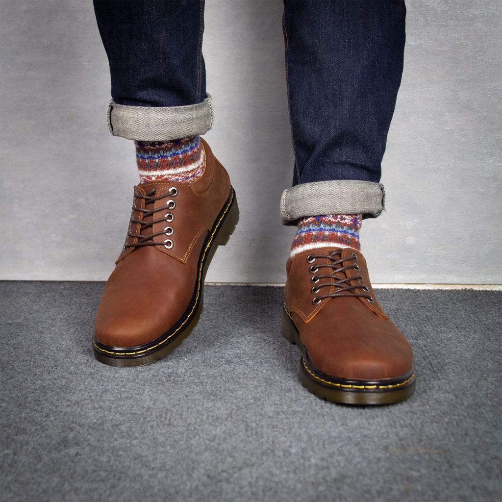 Giày Đốc Da Bò Sáp ( Nâu Cacao cực chất ) Vintage - Bảo hành 24 tháng - Đổi trả trong vòng 7 ngày | BigBuy360 - bigbuy360.vn