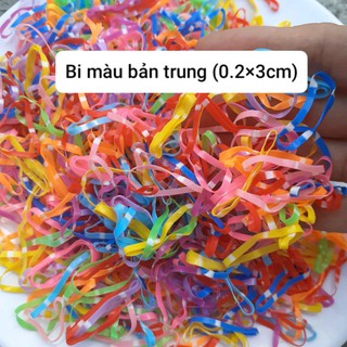 500g Thun cột tóc sọc màu/sọc trong (to/trung/nhí)