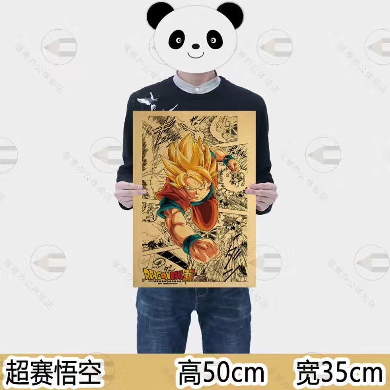 Poster giấy dán tường nhân vật anime 50x35cm