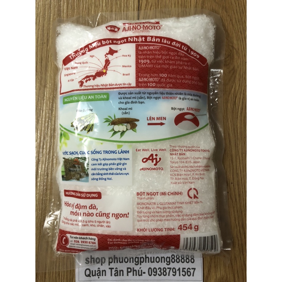 Bột ngọt Ajinomoto gói 454g/1kg