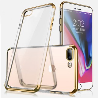 Ốp Lưng Trong Suốt Viền Màu (dùng cho ip các dòng ip 6 đến ip X)