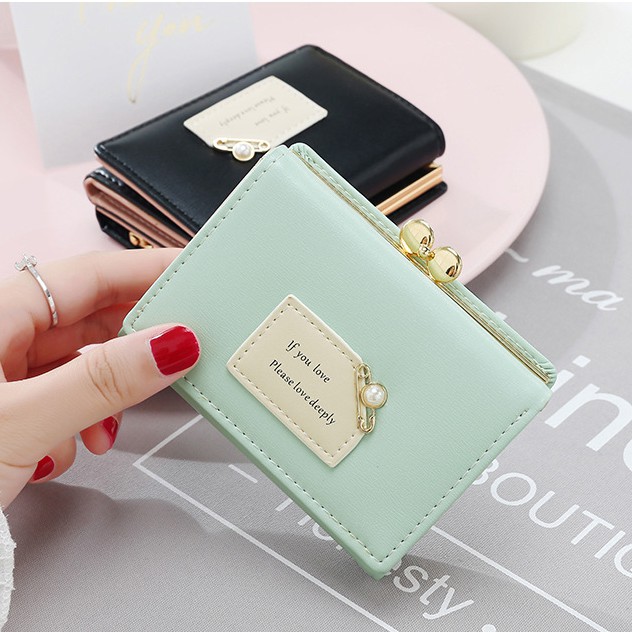 Ví Nữ Cầm Tay Nhỏ Gọn Xinh Xắn Kiểu Dáng Đẹp Ví Da PU Cao Cấp Thời Trang Hàng Hiệu Hàn Quốc Sang Trọng LỊCH THIỆP #ví_nữ
