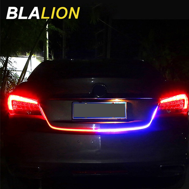 Đèn LED cảnh báo xe hơi Dải đèn cảnh báo đèn chớp 12V Thân cây Đèn cảnh báo chống thấm nước Dải đèn tín hiệu màu xanh đỏ Phụ kiện trang trí xe hơi