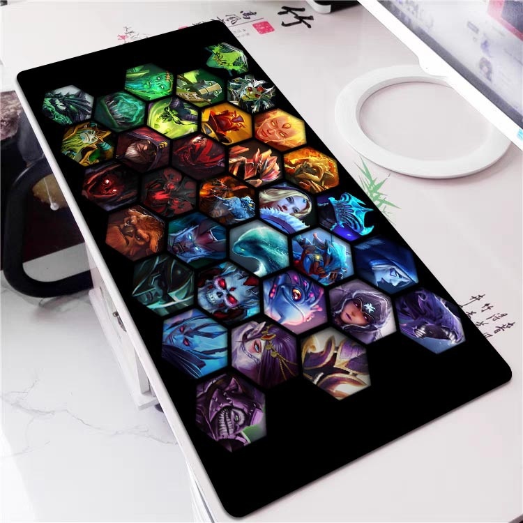 Set 2 Tấm Lót Chuột Và Bàn Phím Chơi Game dota Ngoại Cỡ