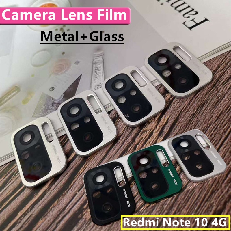 Nắp Bảo Vệ Camera Điện Thoại Bằng Kính Cường Lực Và Kim Loại Cho Xiaomi Redmi Note 10 4g 10s