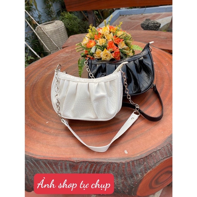 Túi đeo chéo nữ, túi đeo vai da rắn thời trang cực xinh