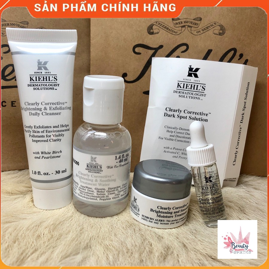 Bộ sản phẩm Kiehl's TRẮNG DA, MỜ THÂM NÁM KIEHL'S CLEARLY MINI