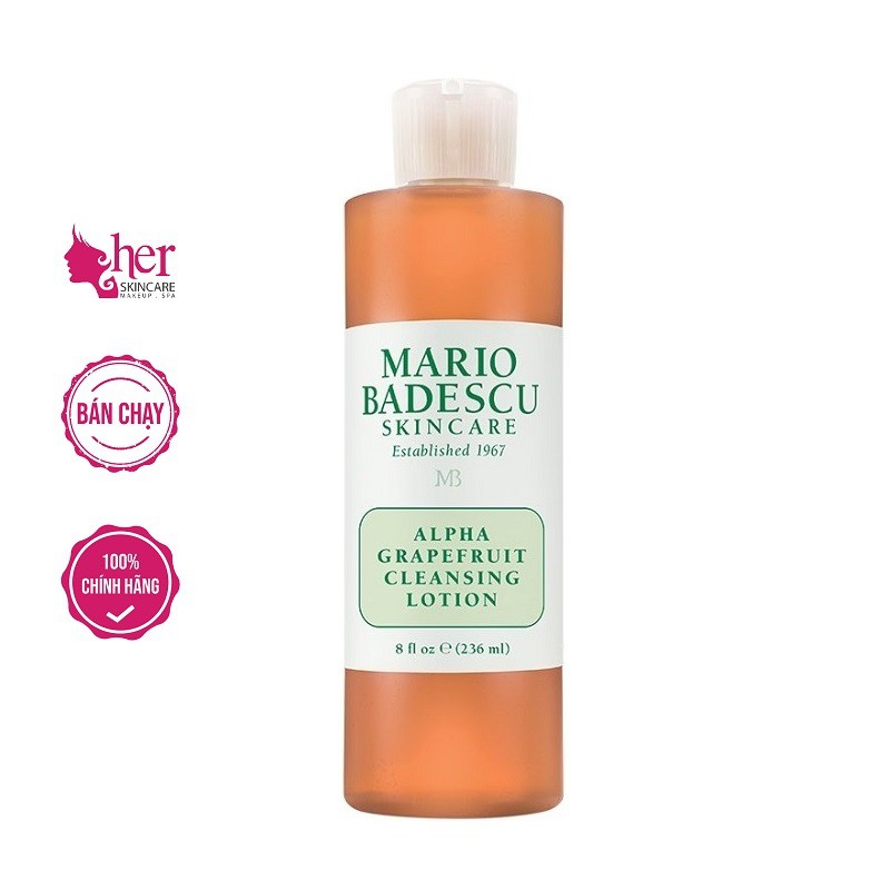 Toner Acid làm sạch & sáng da Mario Badescu Alpha Grapefruit Cleansing Lotion 236ml | BigBuy360 - bigbuy360.vn
