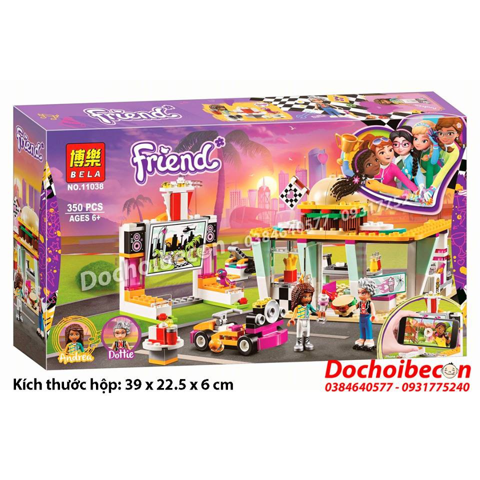 Lắp ráp Friends Trường đua 11038 - 350 chi tiết