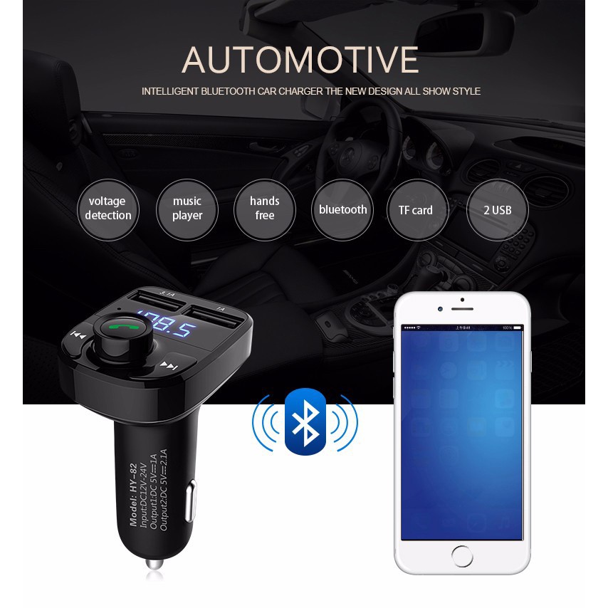 Tẩu sạc mp3 ô tô Hyundai chính hãng - Xe Ôtô Kết Nối Bluetooth, Nghe Nhạc, Sạc Pin, Nghe Điện Thoại Rãnh Tay