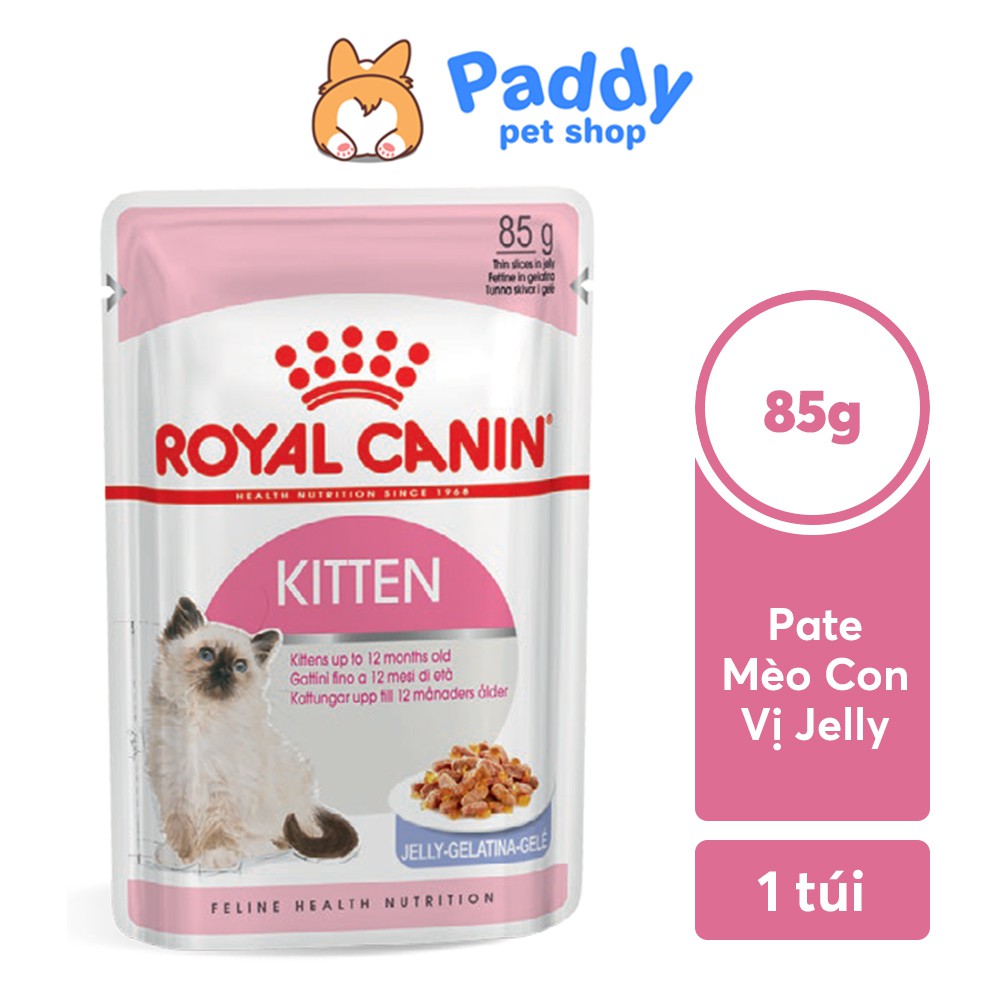 Pate Cho Mèo Con Royal Canin Kitten Jelly Dạng Thạch Gói 85g