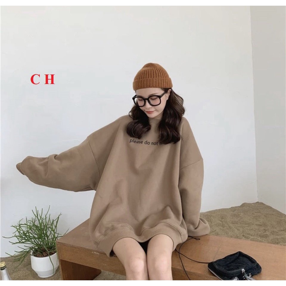 Áo nỉ dáng thụng unisex fom to rộng siêu đẹp