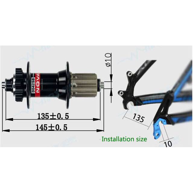 Bộ Hub Novatec D041SB/D042SB 32 Lỗ Full Bạc Đan  , Dành cho xe MTB