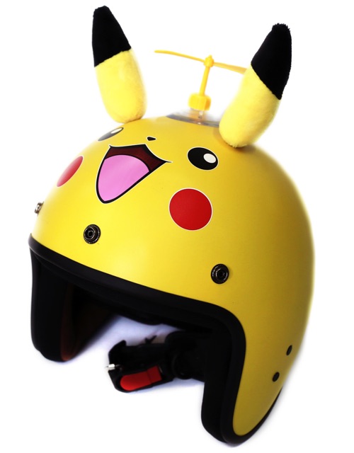 [Free ship 99k] Mũ Phượt 3/4 Pikachu mẫu mới