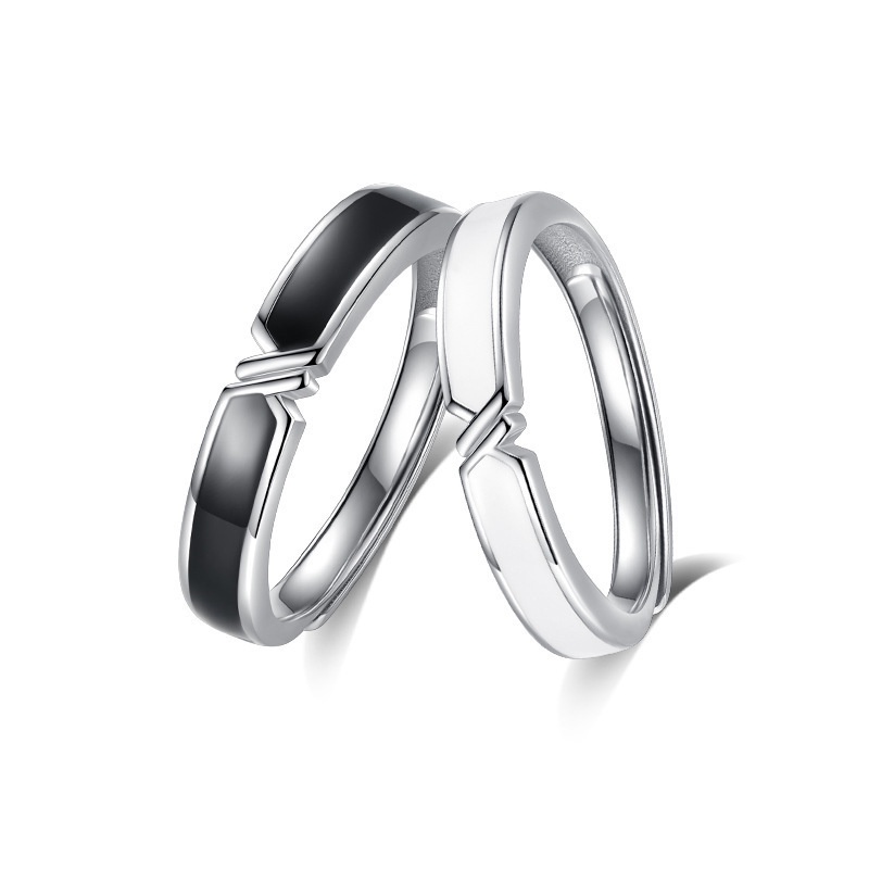 Pandora Couple Ring Promise Ring 925 Silver Wedding Engagement Ring For Girl Friends BoyFriends Valentine's Day Gifts
