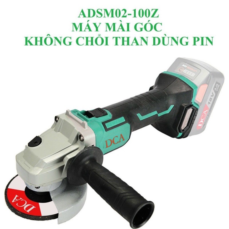 DCA Máy mài góc dùng pin 18V ADSM02-100Z