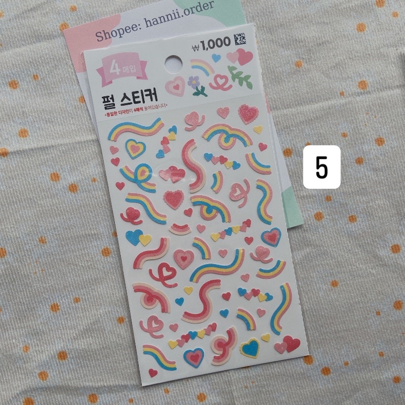 [DAISO HÀN] Sticker ribbon, hoa decor top siêu đỉnh